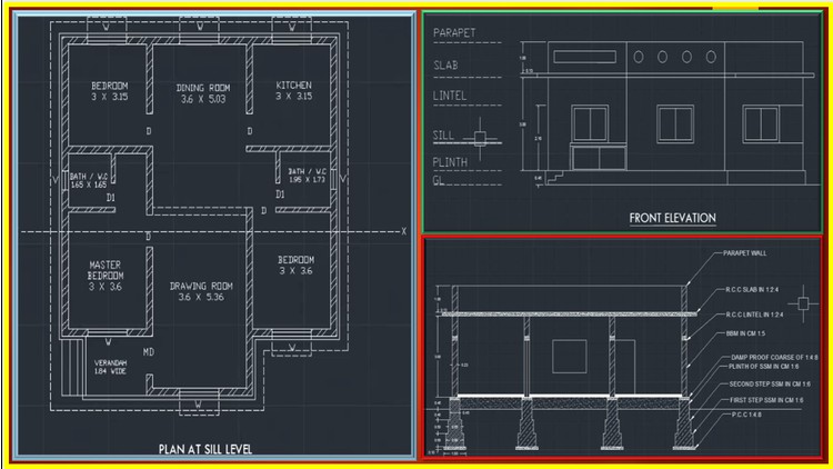 Civil Engineering Drawing -3 (66464)