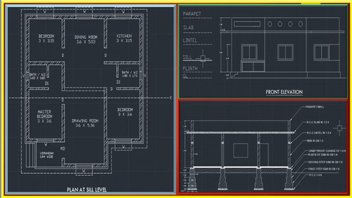 Civil Engineering Drawing -3 (66464)